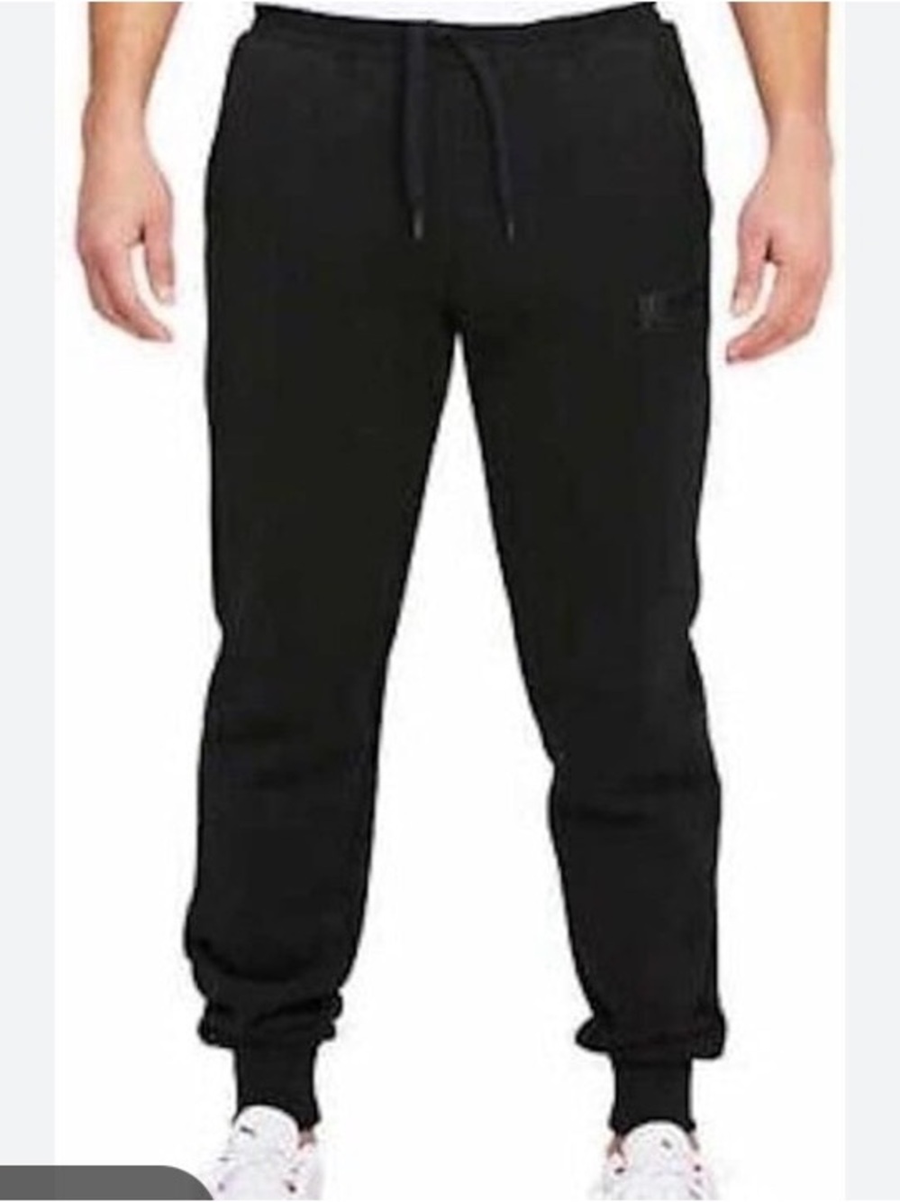 Puma Black Men's Drawstring Fleece Joggers. Size XL New.
